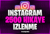 ⭐İnstagram 2500 Hikaye İzlenme⭐