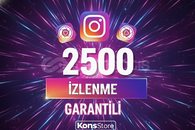 İNSTAGRAM 2500 İZLENME GARANTİLİ 