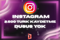 İnstagram 2.500 Kaydetme - Düşme Yok