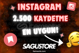 İNSTAGRAM 2.500 Kaydetme | EN UYGUN!