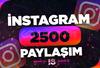 ⭐İnstagram 2500 Paylaşım - KEŞFET ETKİLİ⭐