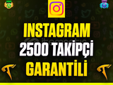 ⭐️☘️İnstagram 2500 Takipçi❤️Garanti & Sorunsuz❤️