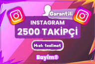 INSTAGRAM 2500 TAKİPÇİ / GARANTİLİ