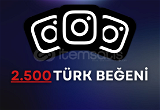 Instagram 2500 Türk Beğeni