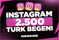 ⚡İnstagram⚡2500 türk beğeni[KALİTELİ]