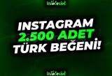 ⭐Instagram 2.500 Türk Beğeni!