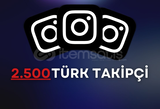 Instagram 2500 Türk Organik Takipçi