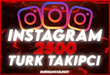 [Instagram] 2.500 Türk Takipçi