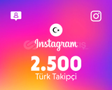 Instagram 2500 Türk Takipçi