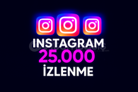 İNSTAGRAM 25000 ADET İZLENME 