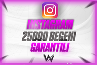 INSTAGRAM 25000 BEGENI GARANTILI