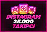 İnstagram 25.000 Gerçek Takipçi