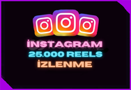 ⭐İnstagram 25.000 Reels İzlenme⭐