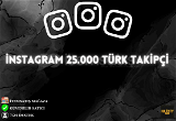 Instagram 25000 Türk Takipçi