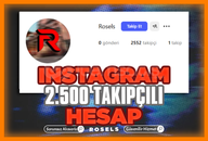 ✅İNSTAGRAM 2.5K TAKİPÇİLİ HESAP✅