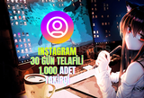 INSTAGRAM - 30 GÜN TELAFİLİ 1.000 TAKİPÇİ ⭐