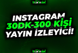 ⭐Instagram 30 Dakika 300 Kişi İzleyici!