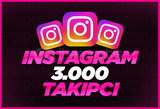 İnstagram 3000 Gerçek Takipçi