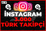 İNSTAGRAM 3000 TÜRK TAKİPÇİ | GARANTİ