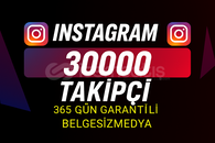 Instagram 30000 Takipçi 365 Gün Garantili