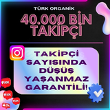 Instagram 40 BİN Türk Gerçek Takipçi | Garanti