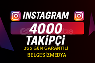 Instagram 4000 Takipçi 365 Gün Garantili