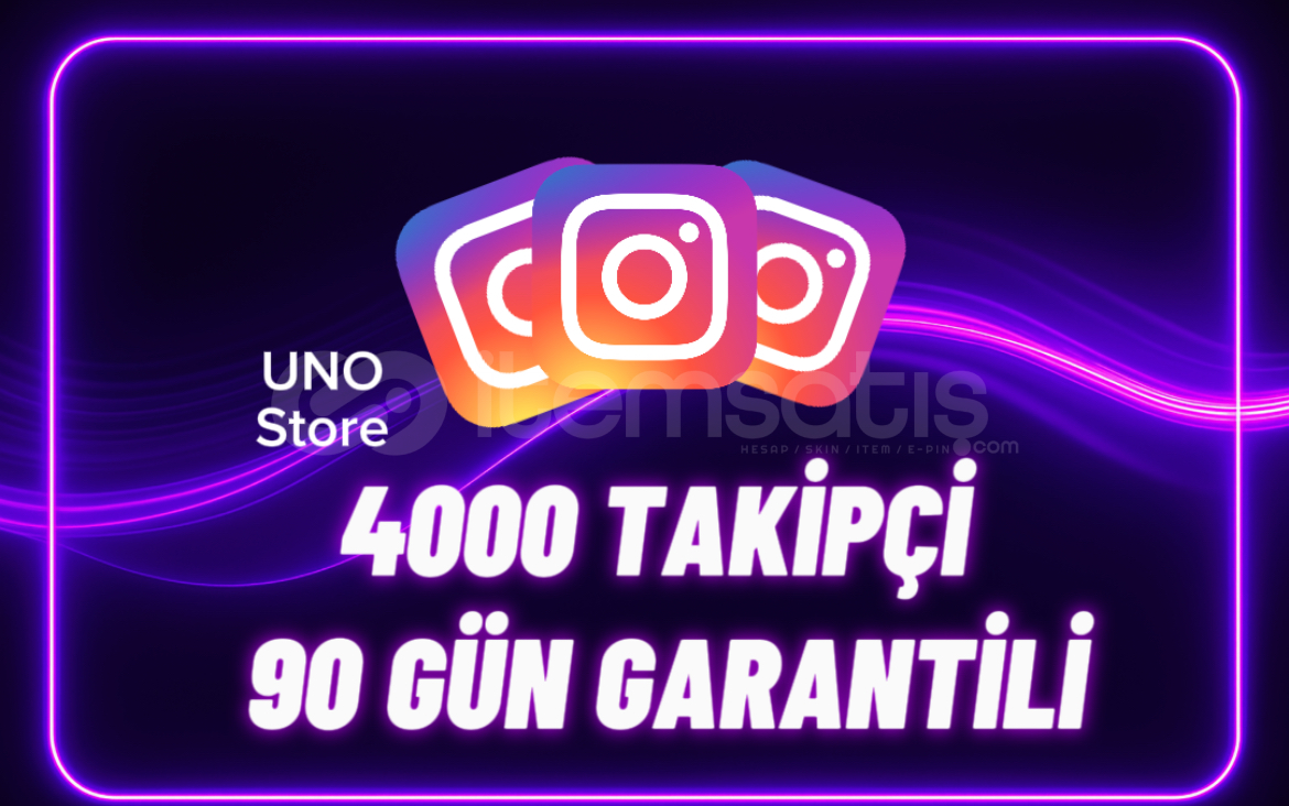 Instagram 4000 Takipçi - 90 Gün Garantili Instagram 4000 Takipçi - 90 Gün Garantili