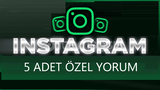 ⭐İNSTAGRAM 5 ADET ÖZEL YORUM⭐ORGANİK