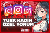 ⭐İnstagram 5 Adet Türk Kadın Özel Yorum⭐