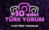 Instagram 10 Adet yorum | %100 Organik türk