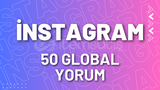 ⭐İnstagram 50 Global Özel Yorum⭐