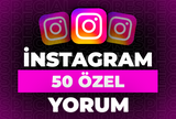 ⭐İnstagram 50 Özel Yorum + 30 Gün Garanti