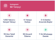 Instagram 50 Takipçi Ufuk yıldız güvencesiyle