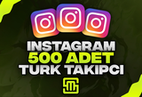✨Instagram 500 Adet Türk Takipçi!
