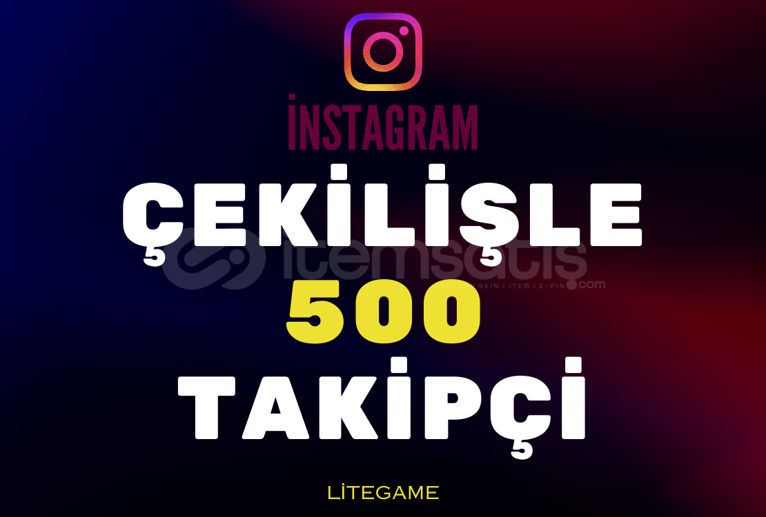 İNSTAGRAM 500 ÇEKİLİŞLE TÜRK AKTİF TAKİPÇİ İNSTAGRAM 500 ÇEKİLİŞLE TÜRK AKTİF TAKİPÇİ