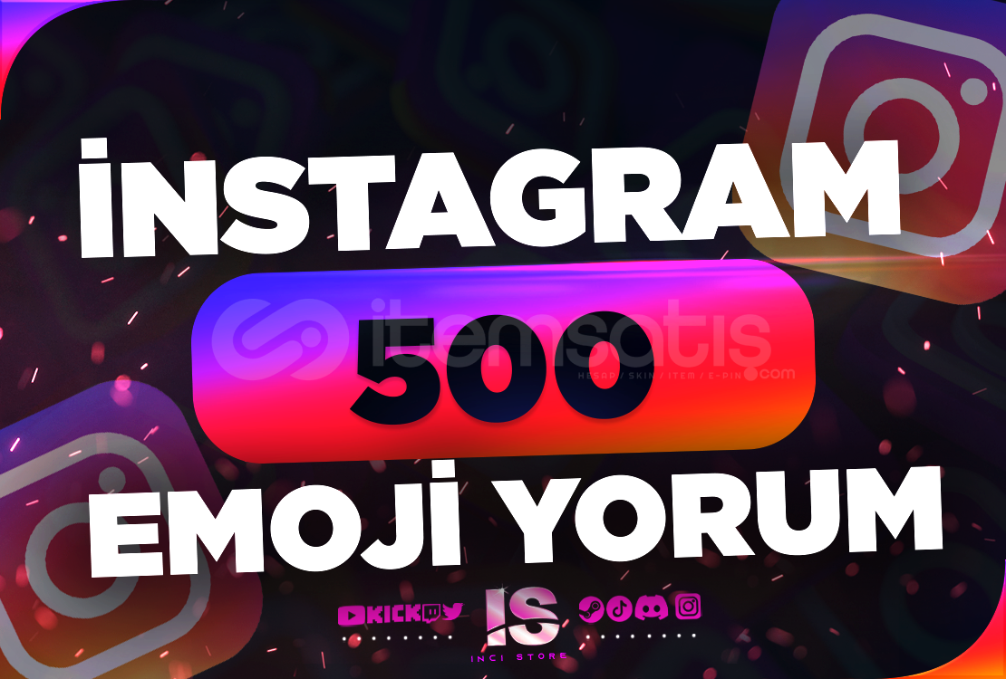 ⭐İnstagram 500 Emoji Yorum - KEŞFET ETKİLİ⭐ ⭐İnstagram 500 Emoji Yorum - KEŞFET ETKİLİ⭐