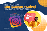 Instagram 500 Karışık Takipçi | Garanti