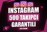 Instagram 500 Gerçek Takipçi [Garantili]