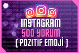 ⭐İnstagram 500 Pozitif Emoji Yorum ⭐
