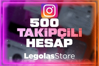 ⭐INSTAGRAM 500 TAKİPÇİ HESAP kaliteli 