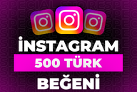 ⭐İnstagram 500 Türk Beğeni + 30 Gün Garanti