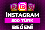 ⭐İnstagram 500 Türk Beğeni + 30 Gün Garanti