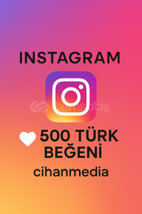 İNSTAGRAM 500 TÜRK BEĞENİ.