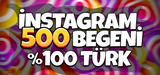 İNSTAGRAM 500 TÜRK BEĞENİSİ!!!