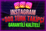 ⭐İnstagram 500 Türk Takipçi [30 Gün Garantili]⭐