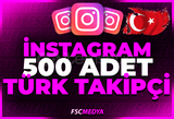 Instagram 500 Türk Takipçi