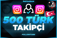 ⭐ İNSTAGRAM 500 TÜRK TAKİPÇİ | + GARANTİ ⭐