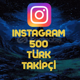 Instagram 500 Türk Takipçi (GARANTİLİ)