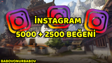 İnstagram 5000 + 2500 beğeni