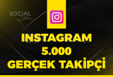 Instagram 5.000 Gerçek Takipçi - Garantili